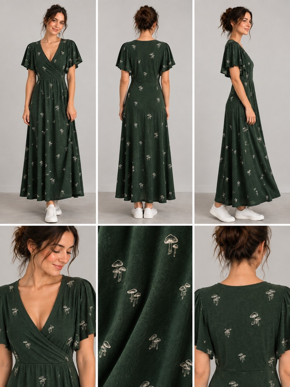 (Poison Pear) Mushroom maxi dress - Picture 2 of 9